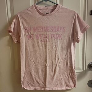 2/$10 Pastel Pink Mean Girls Graphic Tee Size Small